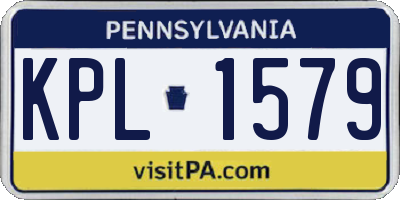PA license plate KPL1579