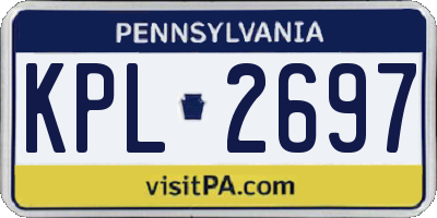 PA license plate KPL2697