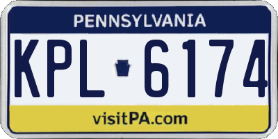 PA license plate KPL6174