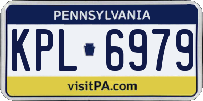 PA license plate KPL6979