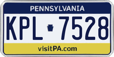 PA license plate KPL7528
