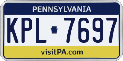 PA license plate KPL7697
