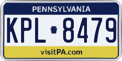 PA license plate KPL8479
