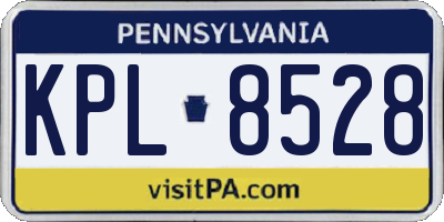 PA license plate KPL8528