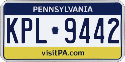 PA license plate KPL9442