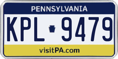 PA license plate KPL9479
