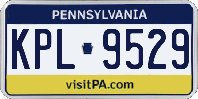 PA license plate KPL9529