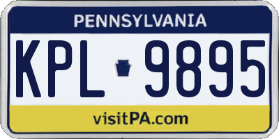 PA license plate KPL9895
