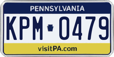 PA license plate KPM0479