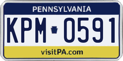 PA license plate KPM0591