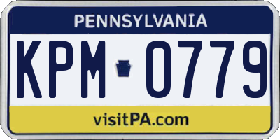 PA license plate KPM0779