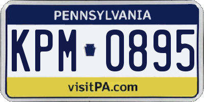 PA license plate KPM0895