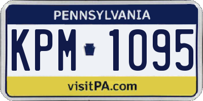 PA license plate KPM1095