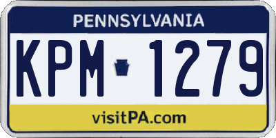 PA license plate KPM1279