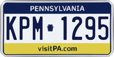 PA license plate KPM1295