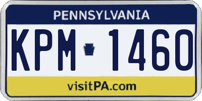 PA license plate KPM1460