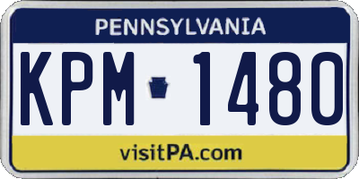 PA license plate KPM1480