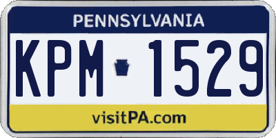 PA license plate KPM1529