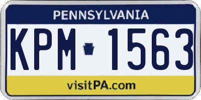 PA license plate KPM1563