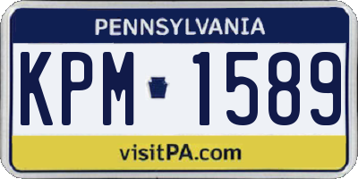 PA license plate KPM1589