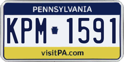 PA license plate KPM1591