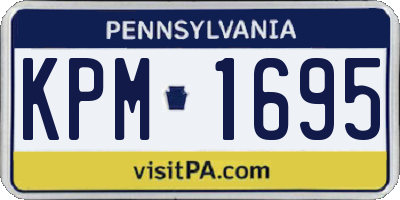 PA license plate KPM1695