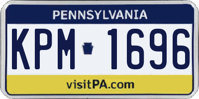 PA license plate KPM1696