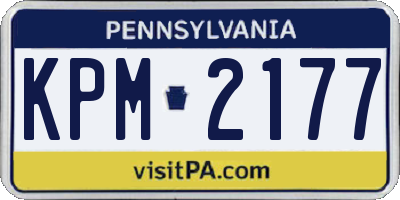 PA license plate KPM2177