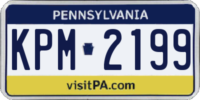 PA license plate KPM2199