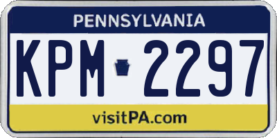 PA license plate KPM2297