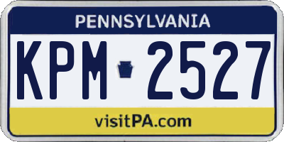 PA license plate KPM2527