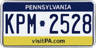 PA license plate KPM2528
