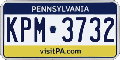 PA license plate KPM3732