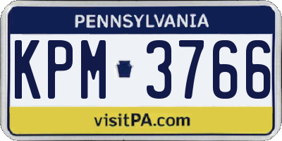 PA license plate KPM3766