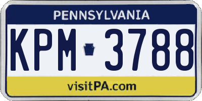 PA license plate KPM3788