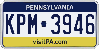 PA license plate KPM3946