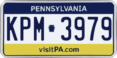 PA license plate KPM3979