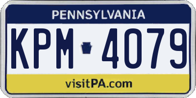 PA license plate KPM4079