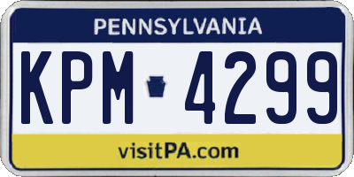 PA license plate KPM4299