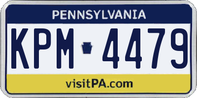 PA license plate KPM4479