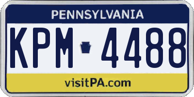 PA license plate KPM4488