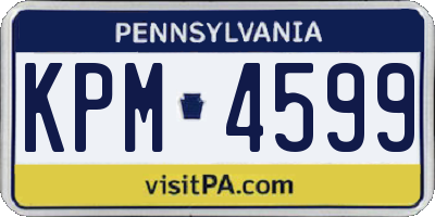 PA license plate KPM4599
