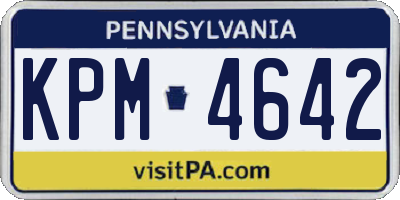 PA license plate KPM4642