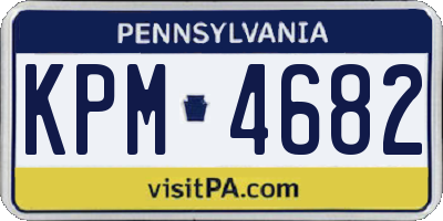 PA license plate KPM4682