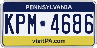 PA license plate KPM4686