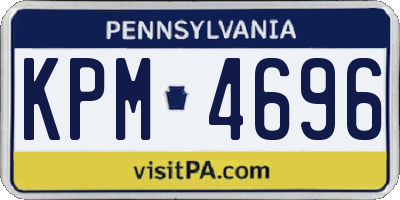 PA license plate KPM4696