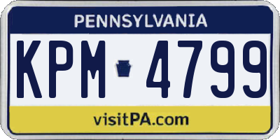 PA license plate KPM4799