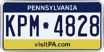 PA license plate KPM4828