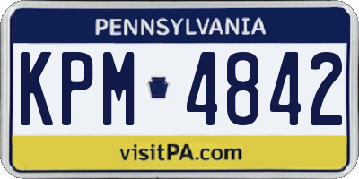 PA license plate KPM4842