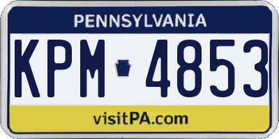 PA license plate KPM4853